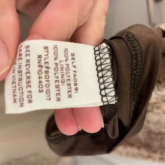 Blu Pepper Beige and Brown Floral Dress - Picture 6 of 6